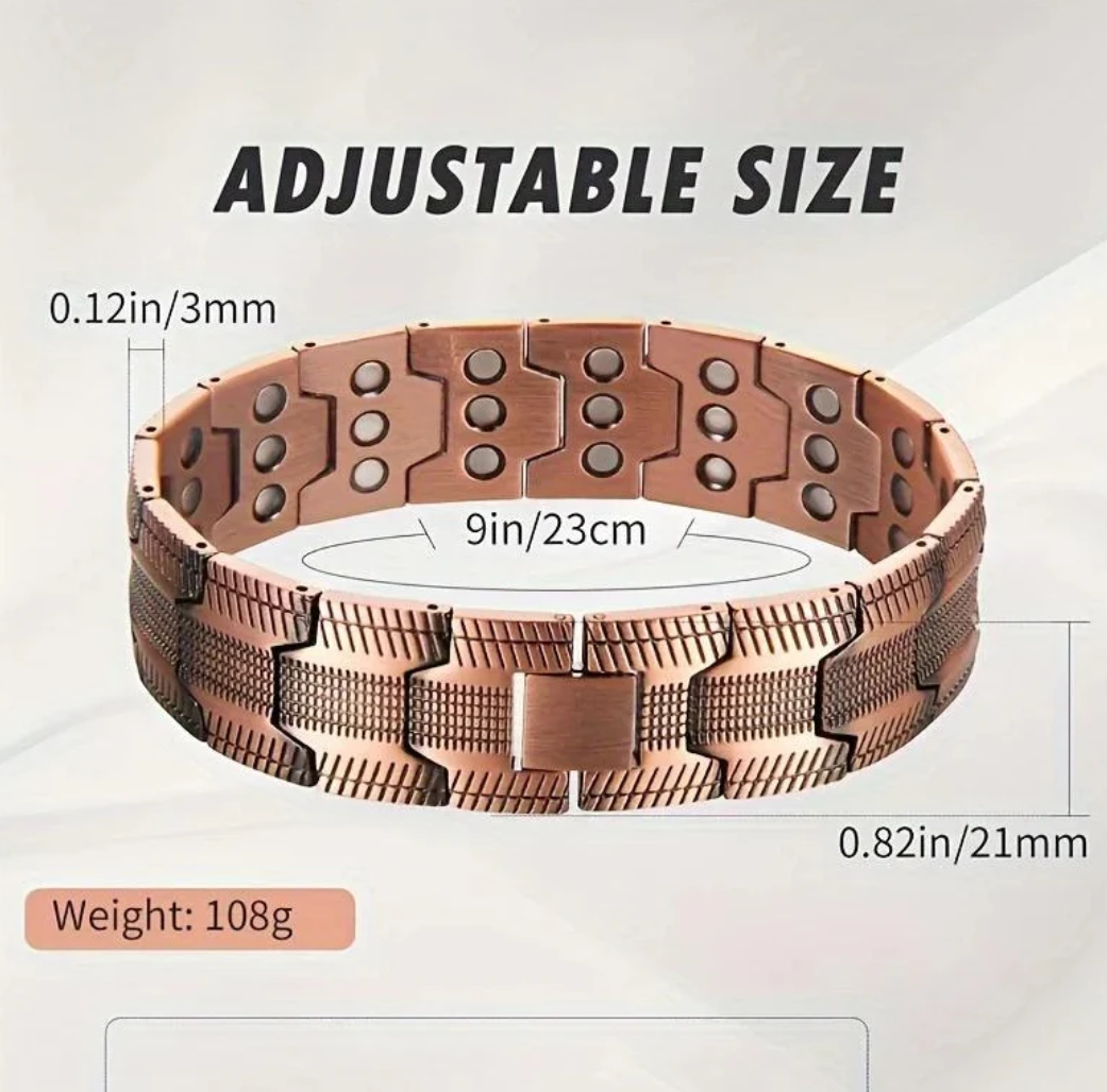 Vionara Copper Magnetic Therapy Bracelet