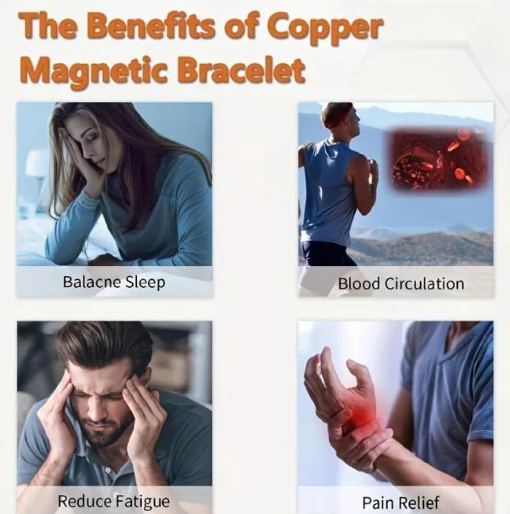 Vionara Copper Magnetic Therapy Bracelet