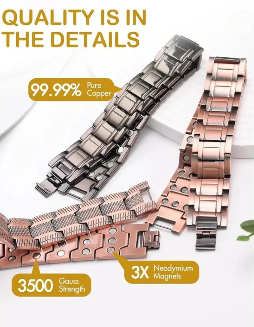 Vionara Copper Magnetic Therapy Bracelet
